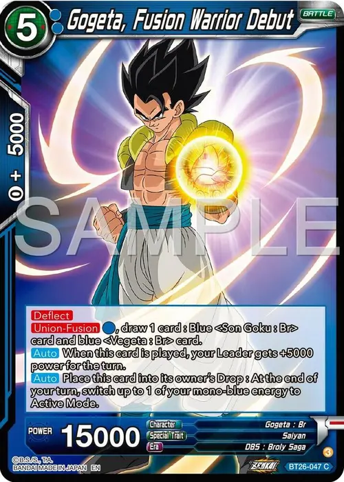 Gogeta, Fusion Warrior Debut card art