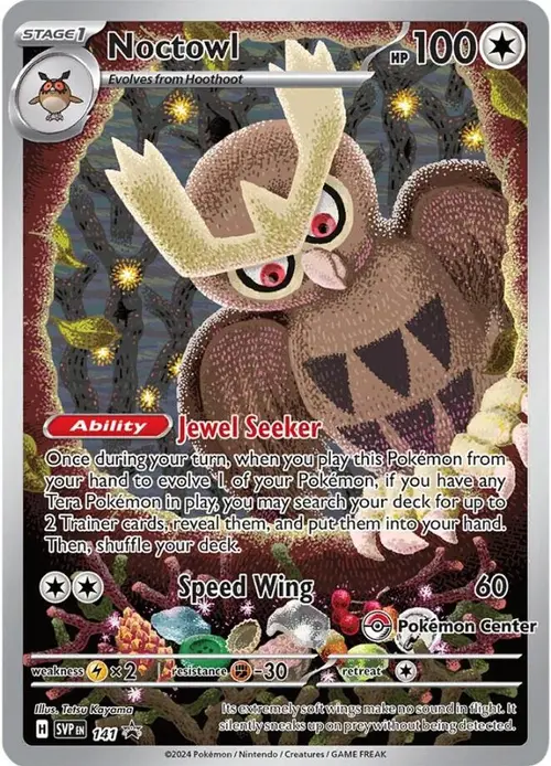 Noctowl - 141 (Pokemon Center Exclusive) card art