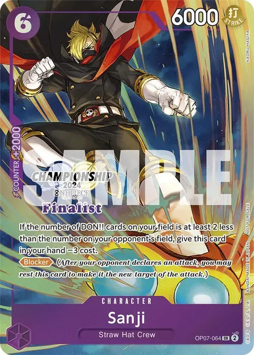 Sanji (Championship 2024 Finalist Card Set) card art