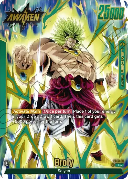 Broly (Gold) card art