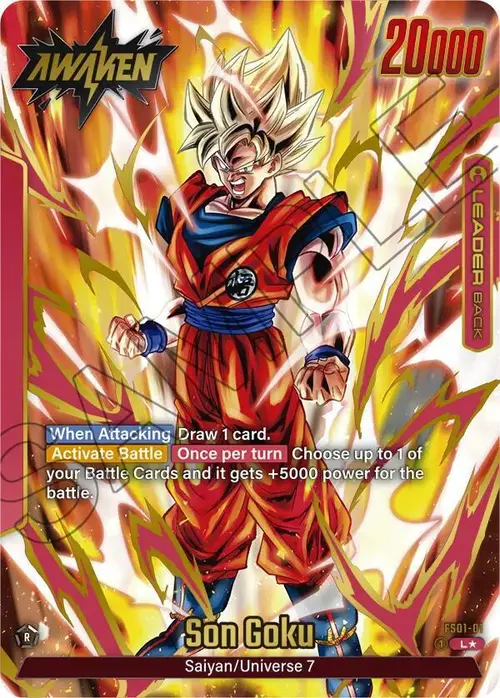 Son Goku (Gold) card art