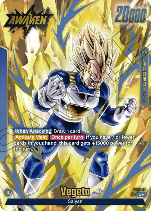 Vegeta (Gold) card art