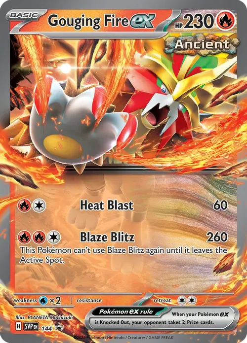 Gouging Fire ex - 144 card art