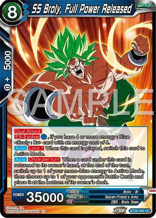 SS Broly, Full Power Released card art