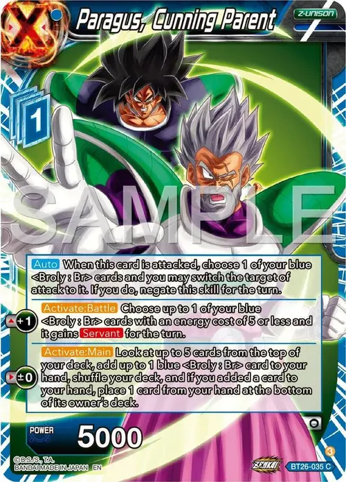 Paragus, Cunning Parent card art