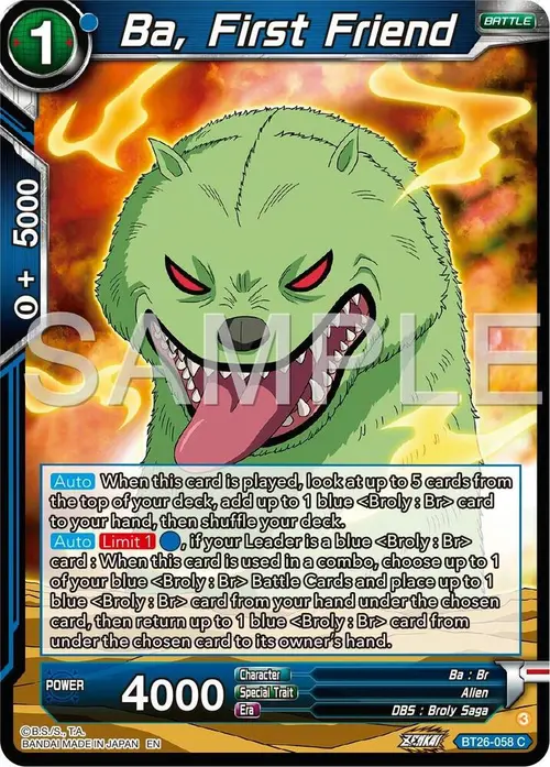Ba, First Friend card art