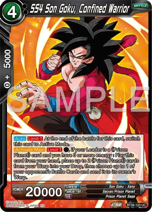 SS4 Son Goku, Confined Warrior card art