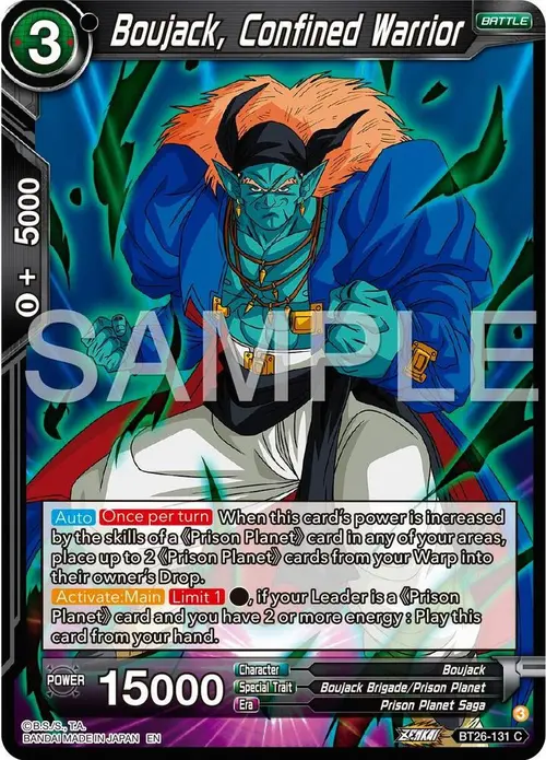 Boujack, Confined Warrior card art