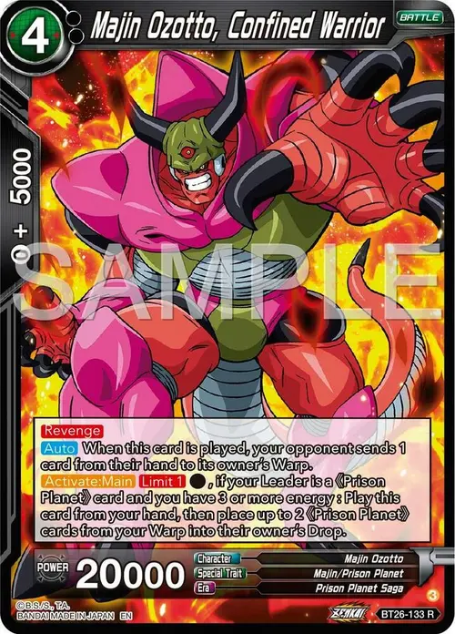 Majin Ozotto, Confined Warrior card art