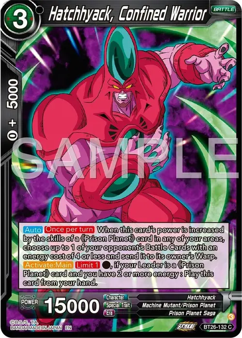 Hatchhyack, Confined Warrior card art