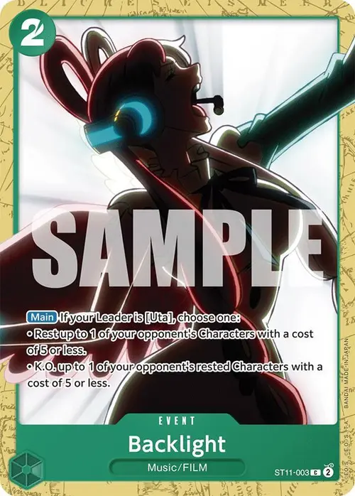 Backlight card art