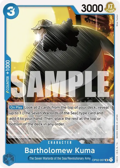 Bartholomew Kuma card art