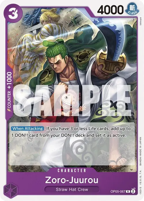 Zoro-Juurou (OP05-067) card art