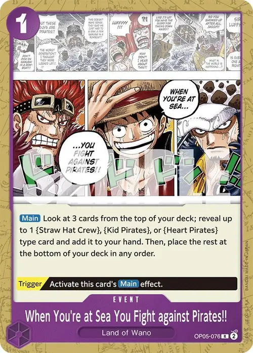 When You're at Sea You Fight against Pirates!! card art