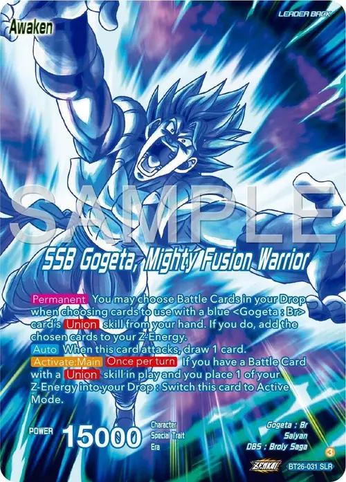 Gogeta // SSB Gogeta, Mighty Fusion Warrior (Alternate Art) card art