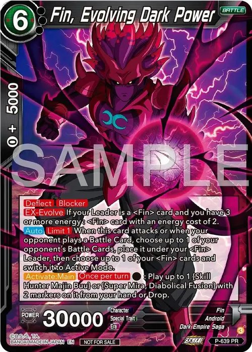 Fin, Evolving Dark Power (Zenkai Series Tournament Pack Vol.9) card art