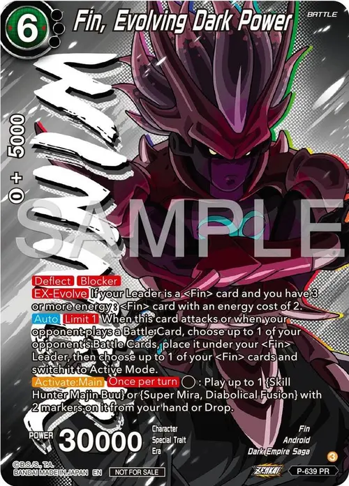 Fin, Evolving Dark Power (Zenkai Series Tournament Pack Vol.9) (Winner) card art