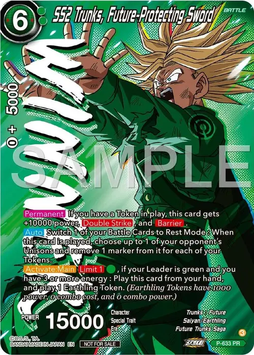SS2 Trunks, Future-Protecting Sword (Zenkai Series Tournament Pack Vol.9) (Winner) card art