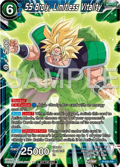 SS Broly, Limitless Vitality (Zenkai Series Tournament Pack Vol.9) card art