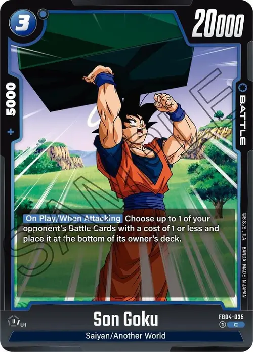 Son Goku card art