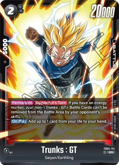 Trunks : GT card art