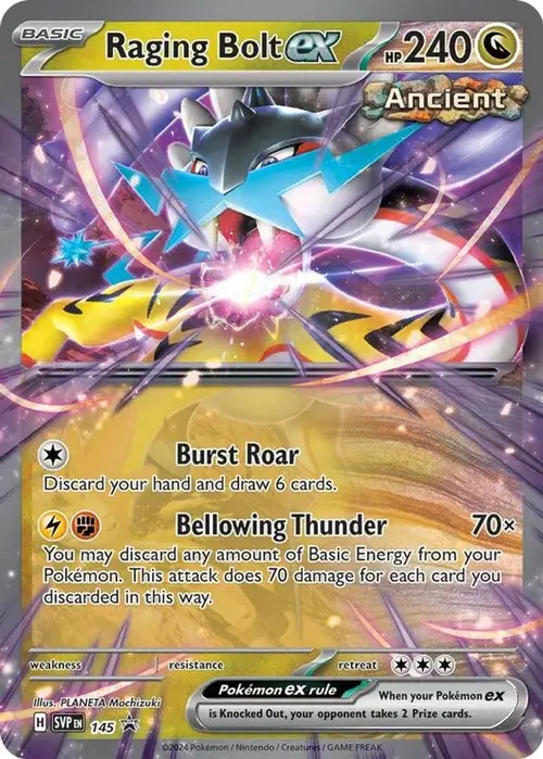 Raging Bolt ex - 145 card art