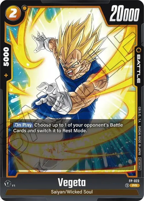 Vegeta card art