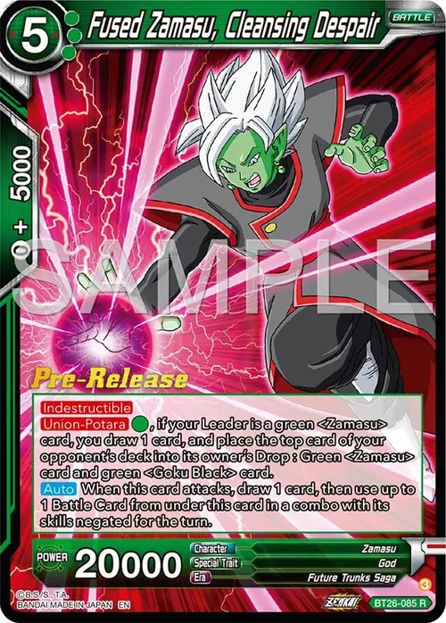 Fused Zamasu, Cleansing Despair card art