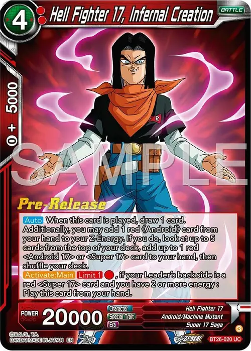Hell Fighter 17, Infernal Creation card art