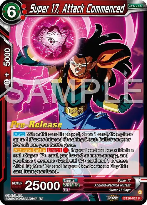 Super 17, Attack Commenced card art