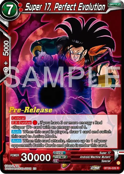 Super 17, Perfect Evolution card art