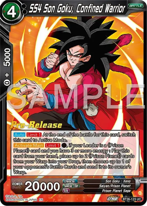 SS4 Son Goku, Confined Warrior card art