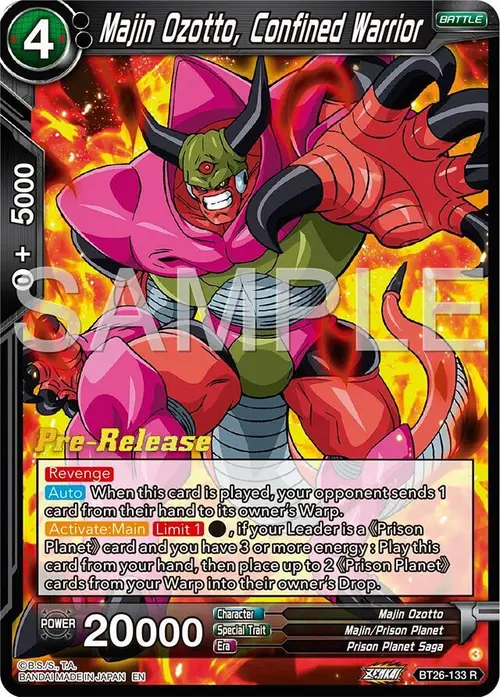 Majin Ozotto, Confined Warrior card art