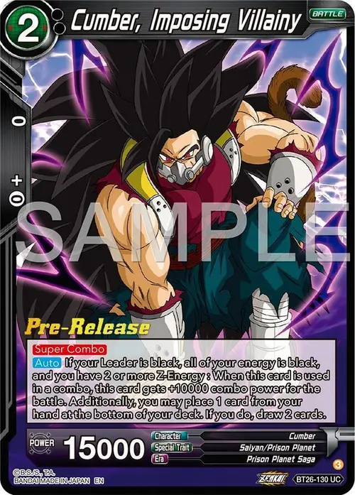 Cumber, Imposing Villainy card art