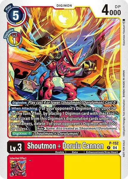 Shoutmon + Dorulu Cannon (Store Tournament 2024 Oct. - Dec. Participation Pack) card art