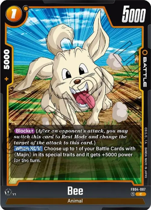 Bee card art
