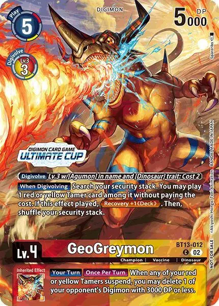 GeoGreymon (Ultimate Cup 2024) card art