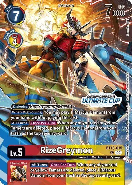 RizeGreymon (Ultimate Cup 2024) card art