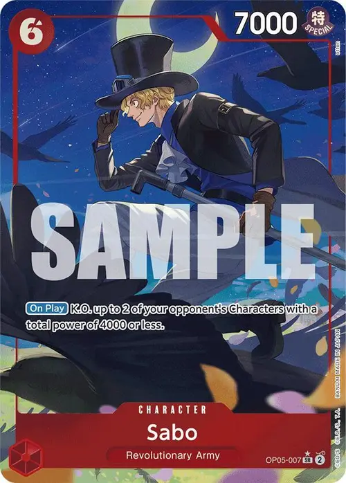 Sabo (OP05-007) (Alternate Art) card art