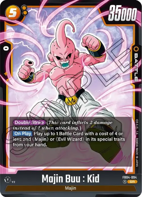 Majin Buu : Kid card art