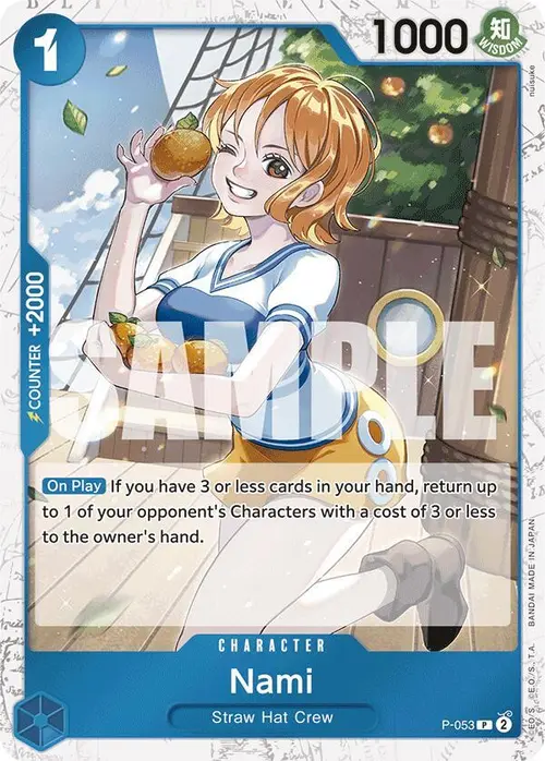Nami (P-053) (Jolly Roger Foil) card art