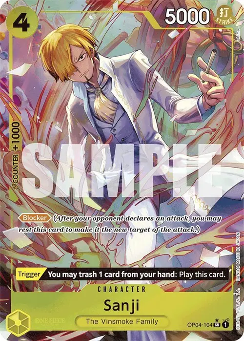 Sanji (OP04-104) (Alternate Art) card art