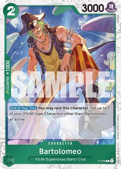 Bartolomeo (P-029) (Jolly Roger Foil) card art
