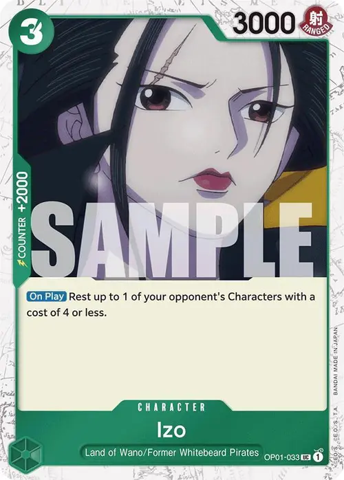 Izo (OP01-033) (Jolly Roger Foil) card art