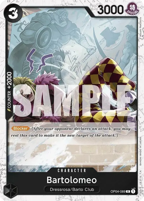 Bartolomeo (OP04-089) (Jolly Roger Foil) card art