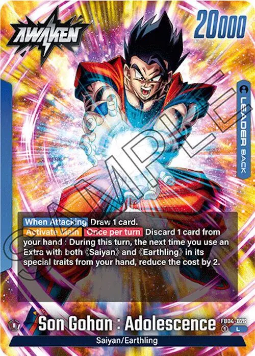 Son Gohan : Adolescence card art