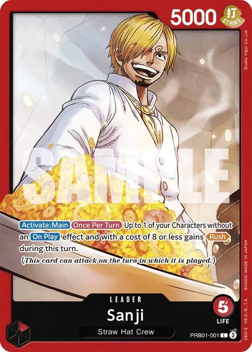 Sanji (PRB01-001) card art