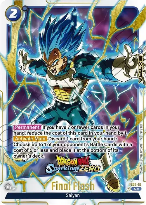 Final Flash (Dragon Ball Sparking! ZERO) card art