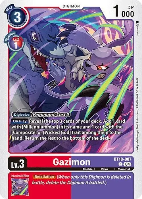 Gazimon card art