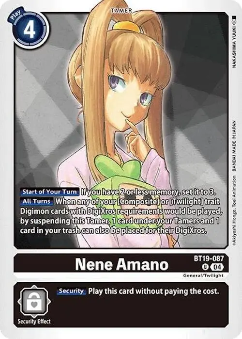 Nene Amano card art